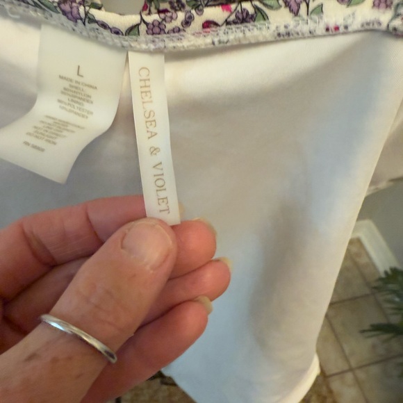 Chelsea & Violet Ditsy Tiny Floral Print Low Cut Sexy One Piece Swimsuit L - Picture 11 of 12